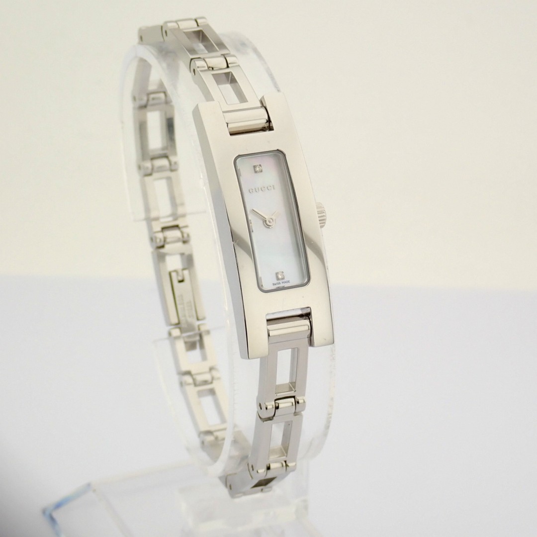 Gucci / 3900L / Mother of Pearl & Diamond Dial - (Unworn) Steel / Lady's - Image 3 of 12
