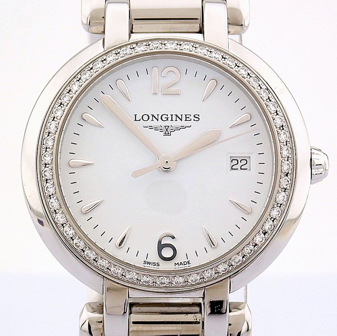 Longines / Primaluna Diamonds - Lady's Steel Wristwatch