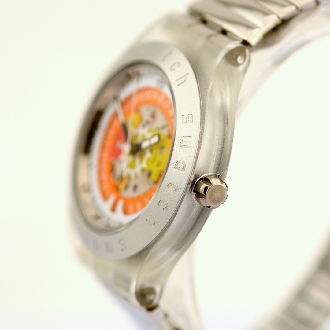 Swatch / Diaphane Irony Automatic - (Unworn) Unisex Steel Wrist Watch - Image 4 of 7