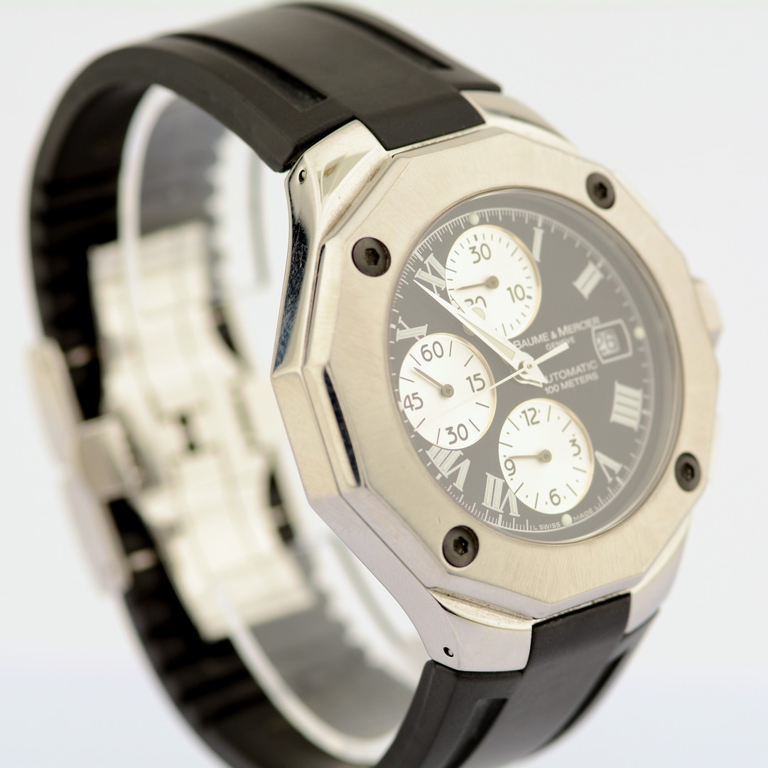 Baume & Mercier / Riviera Chronograph - Date - Automatic - Gentlemen's Steel Wristwatch - Image 4 of 9