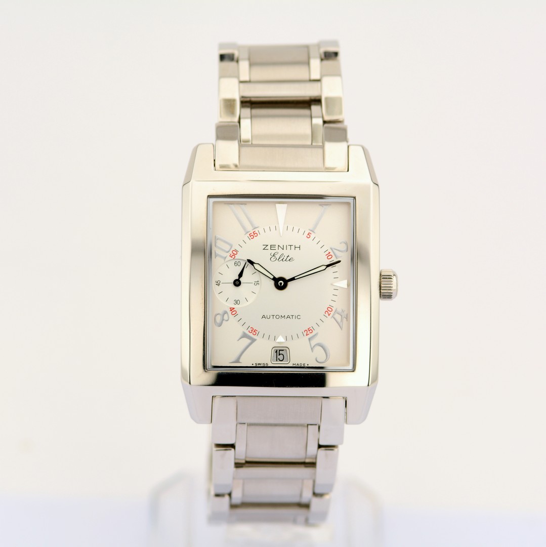 Zenith / Elite Port Royal V - Date - Automatic - Gentlemen's Steel Wristwatch - Image 7 of 12