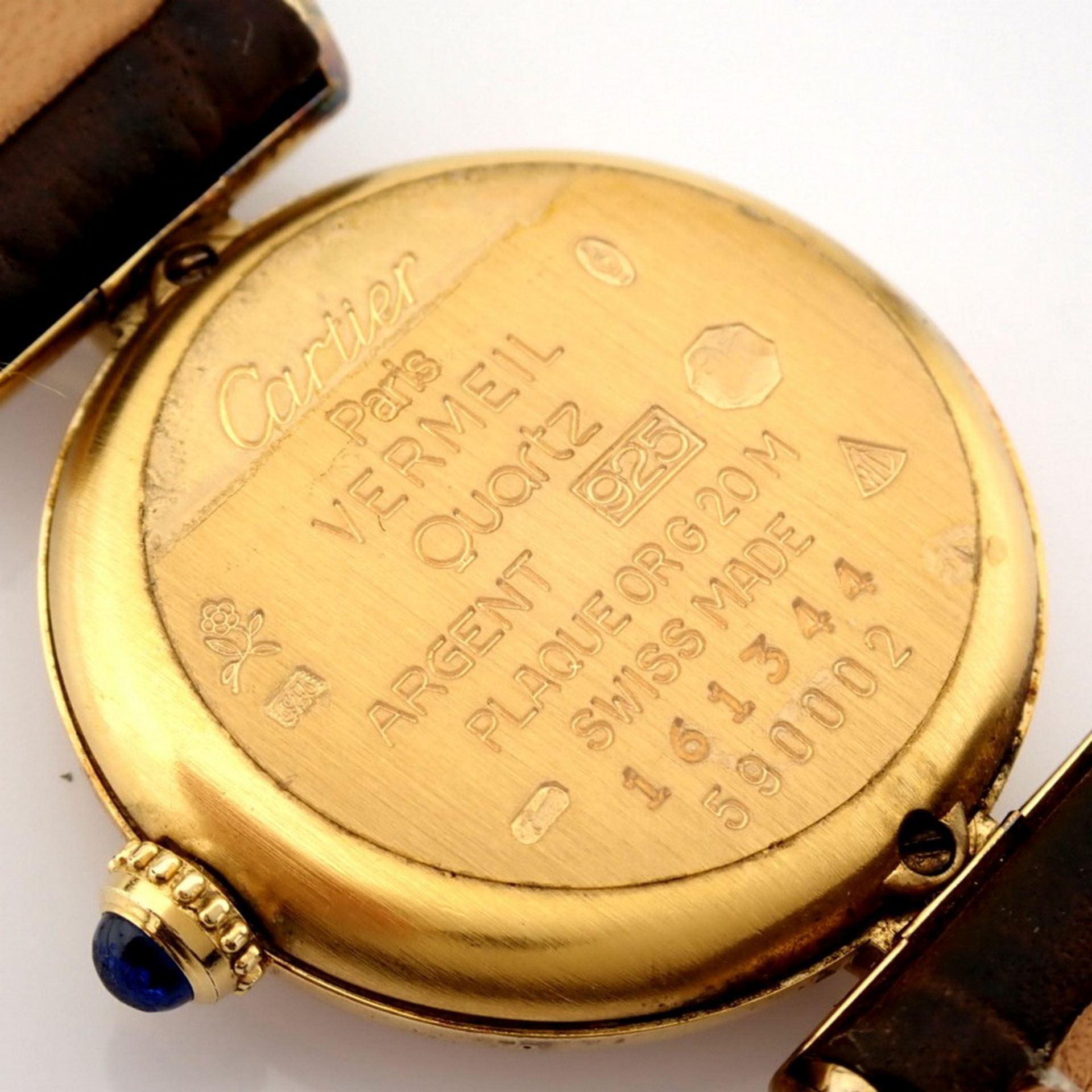 Cartier / Vermeil - Lady's Silver Wristwatch - Image 4 of 12