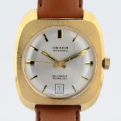Orano / 25 Jewels Incabloc Automatic -Date - (Unworn) Leather / Gentlemen's