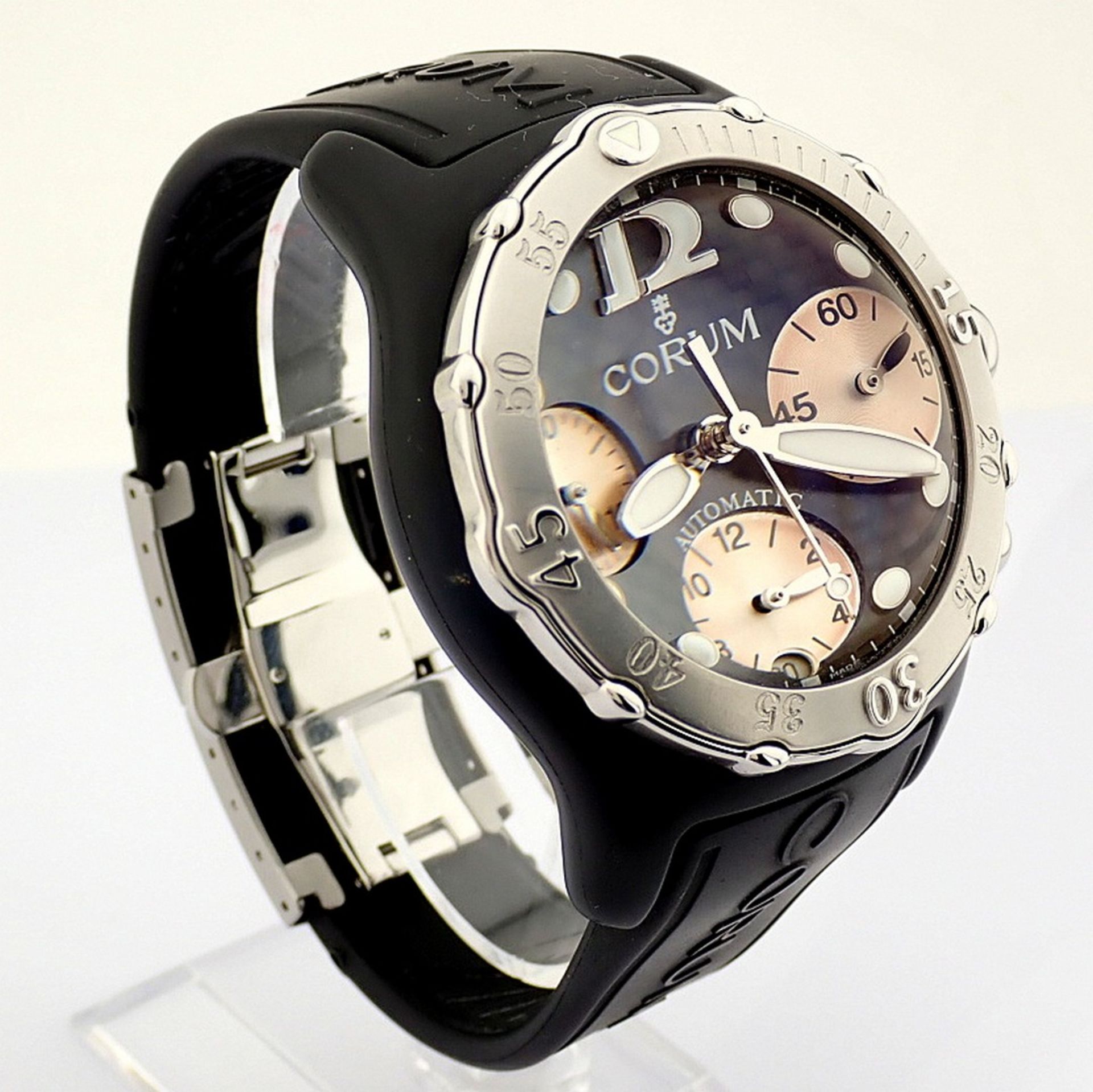 Corum / Midnight Chronograph Diver Taucher - Gentlemen's Steel Wristwatch - Image 10 of 12