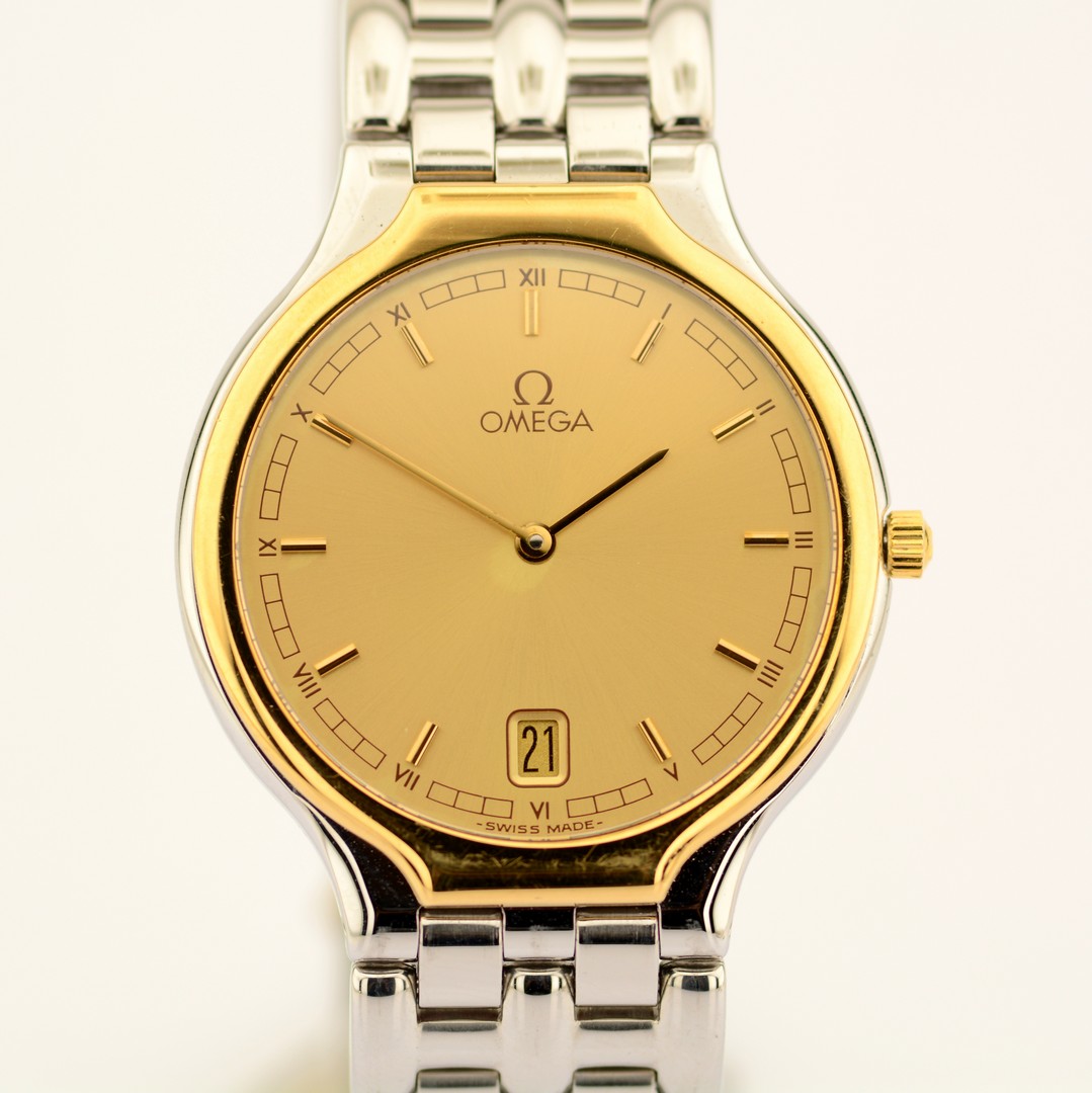 Omega / De Ville Symbol 18K Bezel - Unisex Gold/Steel Wristwatch - Image 2 of 8