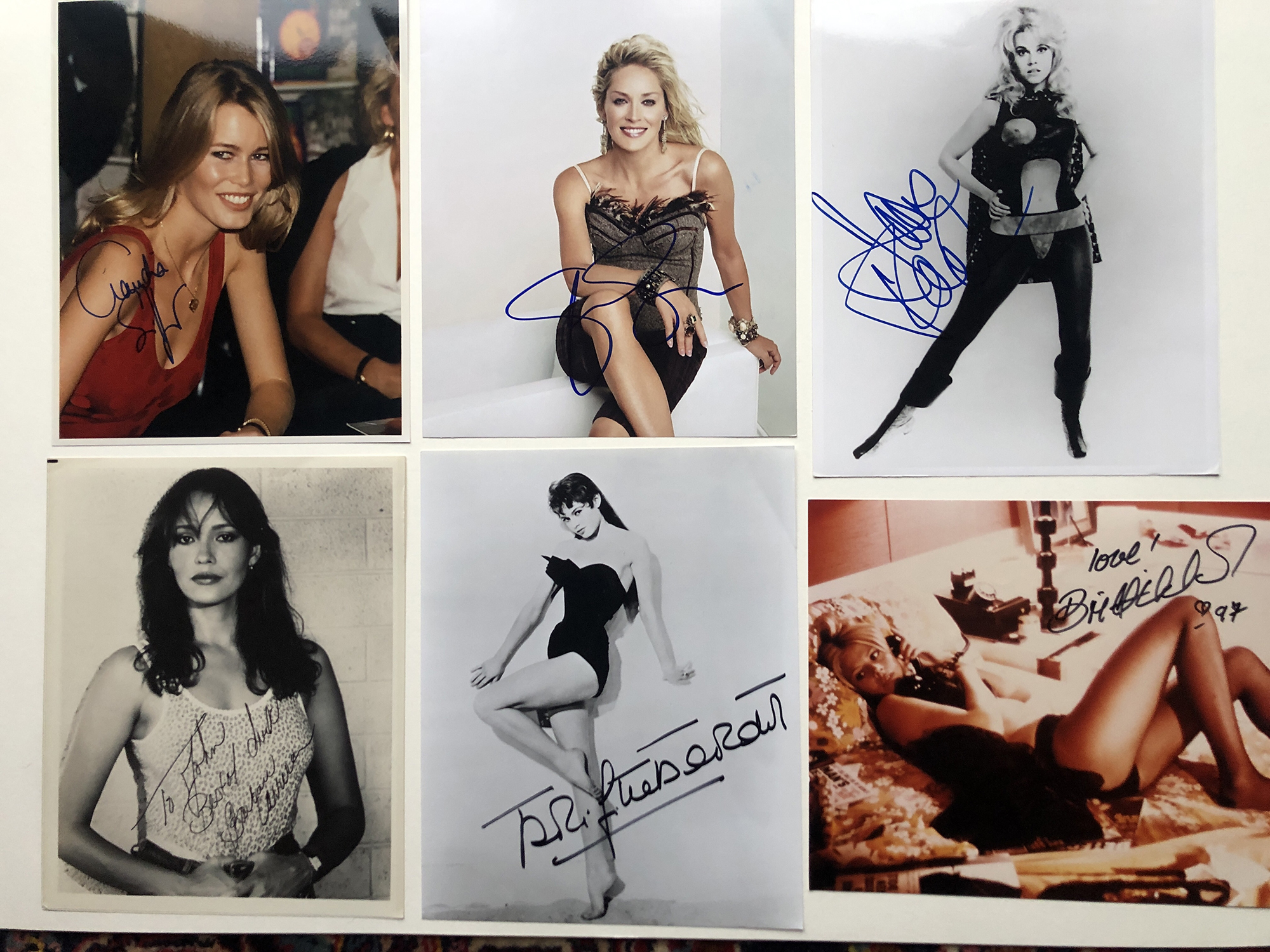 GLAMOROUS WOMEN; Barbara Carrera, Claudia Schiffer, Sharon Stone & more