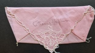 Katharine Hepburn Very Rare Signed Handkerchief