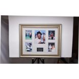 LEE TRAVINO framed original signature presentation.