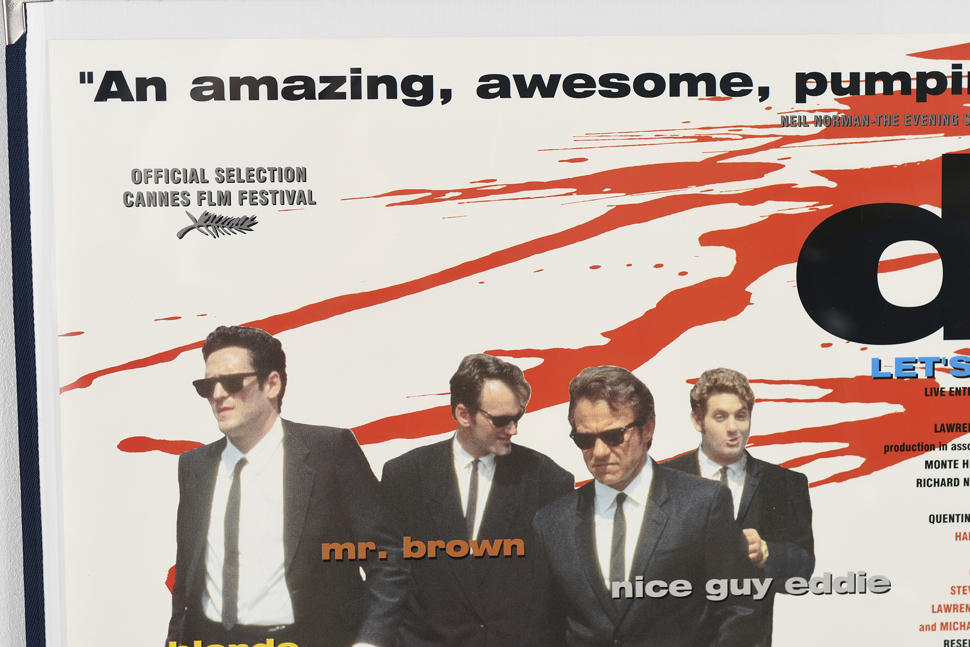Original Cinema Poster ""Reservoir Dogs"" - Image 3 of 6