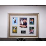 PAYNE STEWART framed original signature presentation