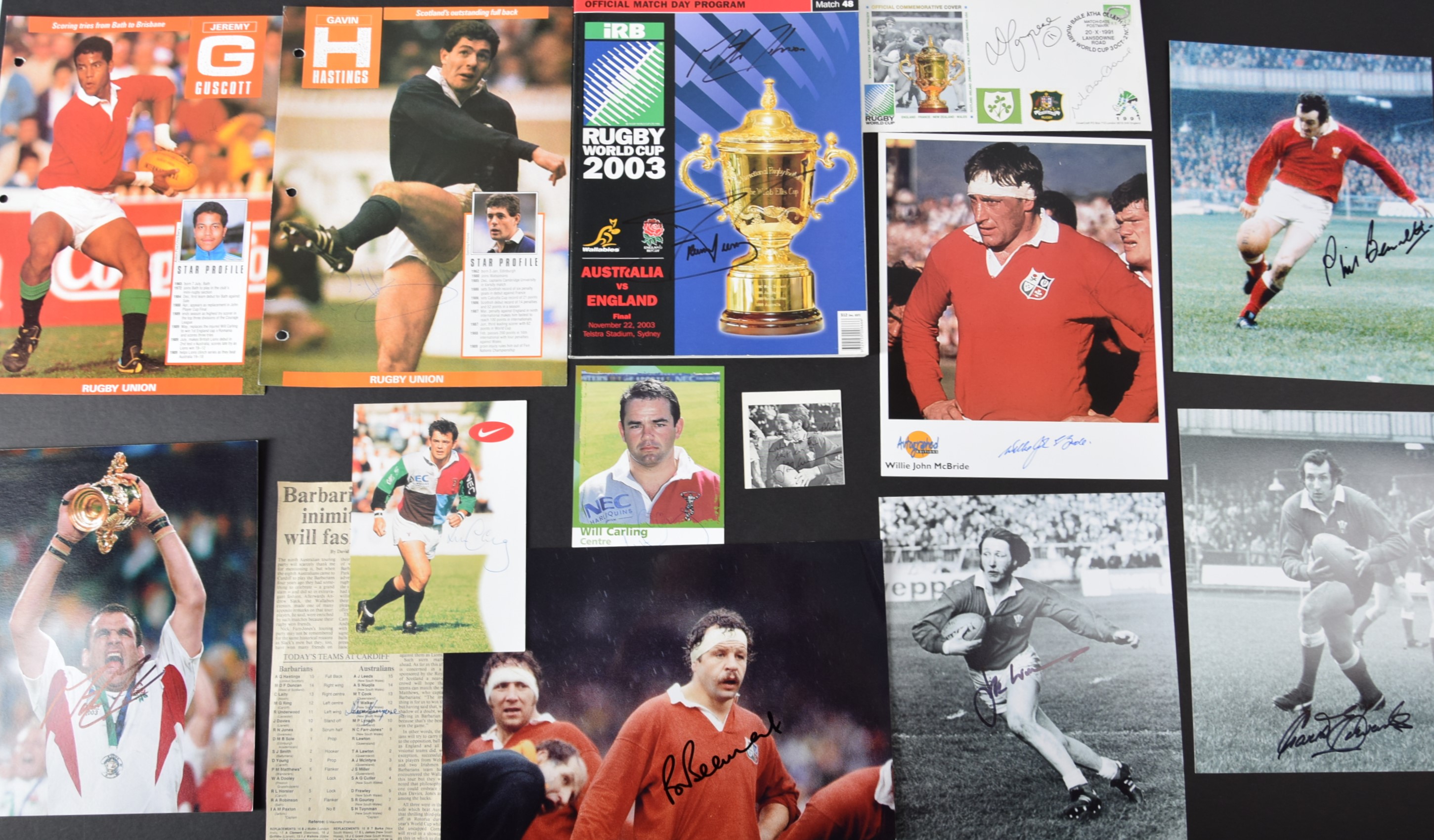 Rugby Legends original signatures