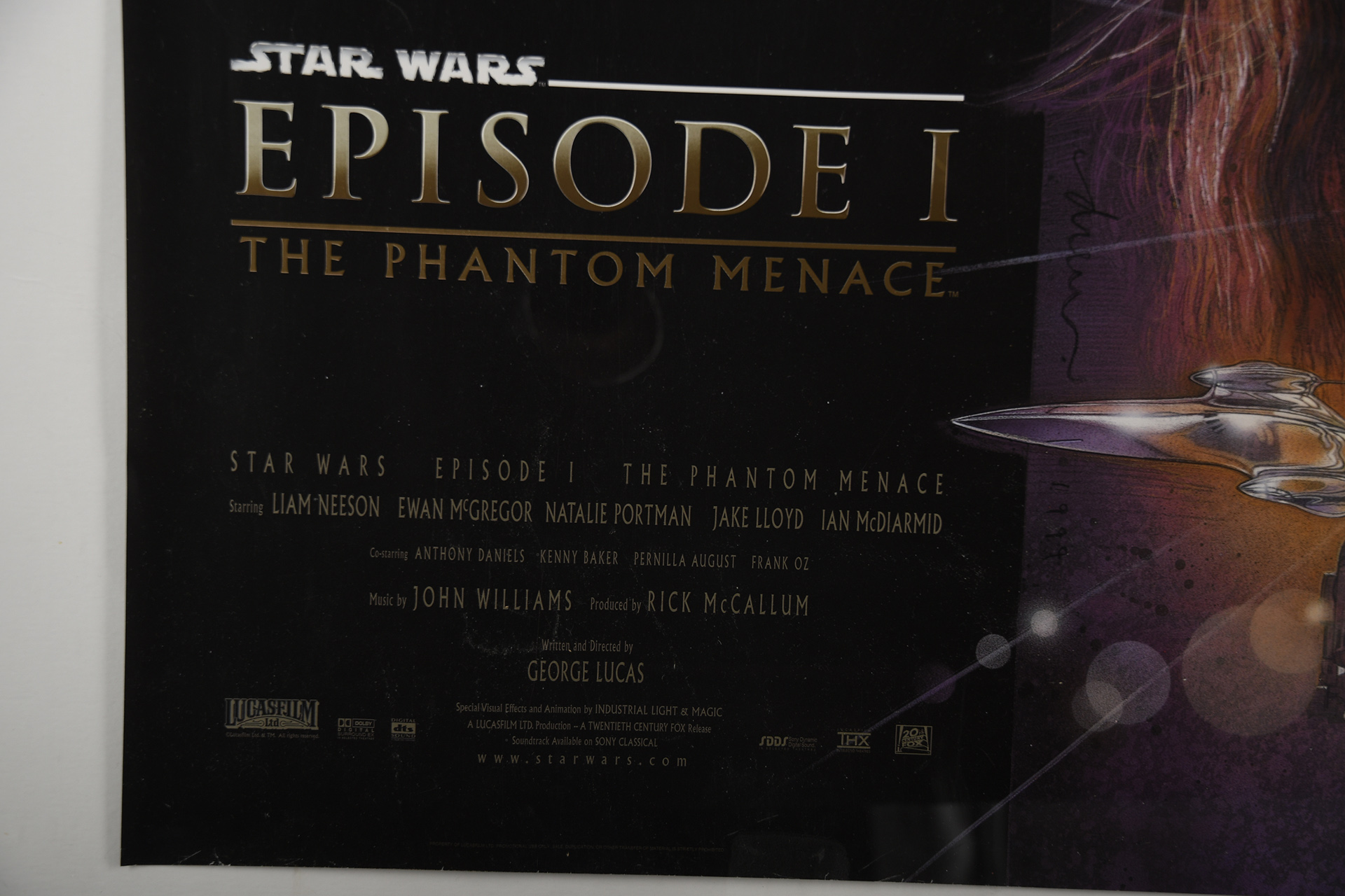 Phantom Menace"" Episode One Film Poster - Image 8 of 11