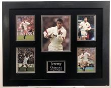 JEREMY GUSCOTT framed original signature presentation