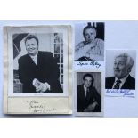THE GOONS; Spike Milligan, Harry Secombe, Peter Sellers & Michael Bentine signatures