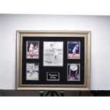 VIRGINIA WADE framed original signature presentation