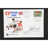 ALF RAMSEY (1920 - 1999) Original signature on European Nation Cup cover