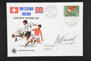ALF RAMSEY (1920 - 1999) Original signature on European Nation Cup cover
