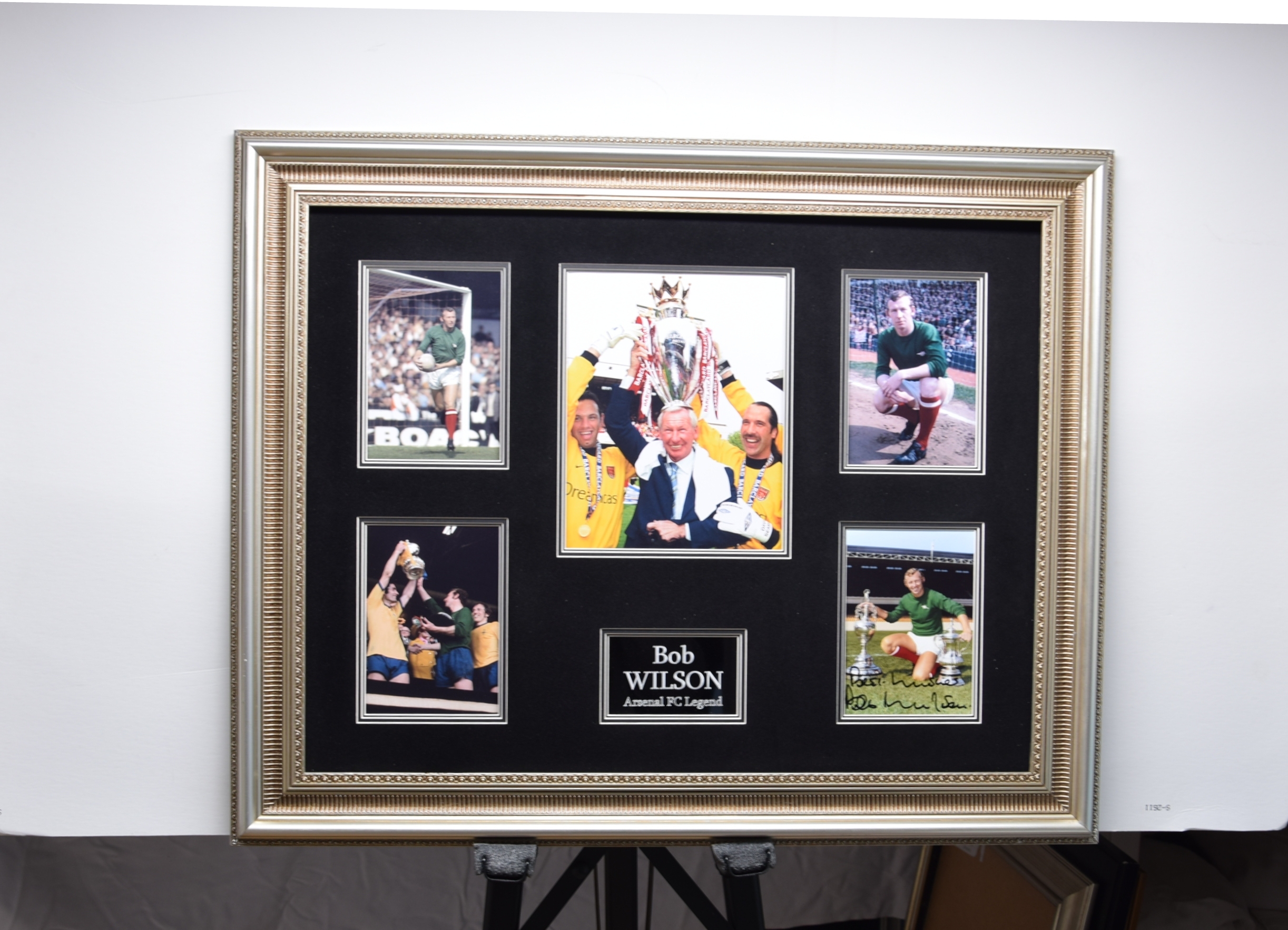 BOB WILSON framed original signature presentation.