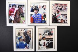 Horse racing photographs of Championship winning Jockeys.