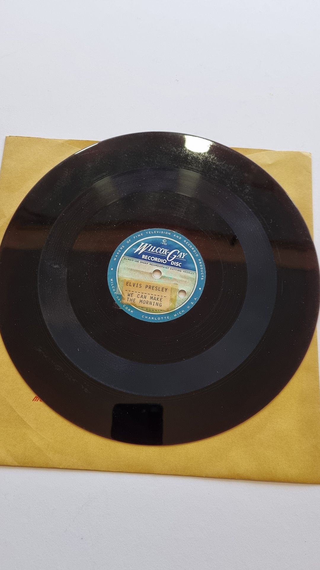 Elvis Presley Original Recordio (Acetate) Disc. - Image 3 of 3