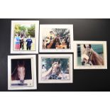 Horse racing photos with Jockey, Trainer & Owner original signatures.