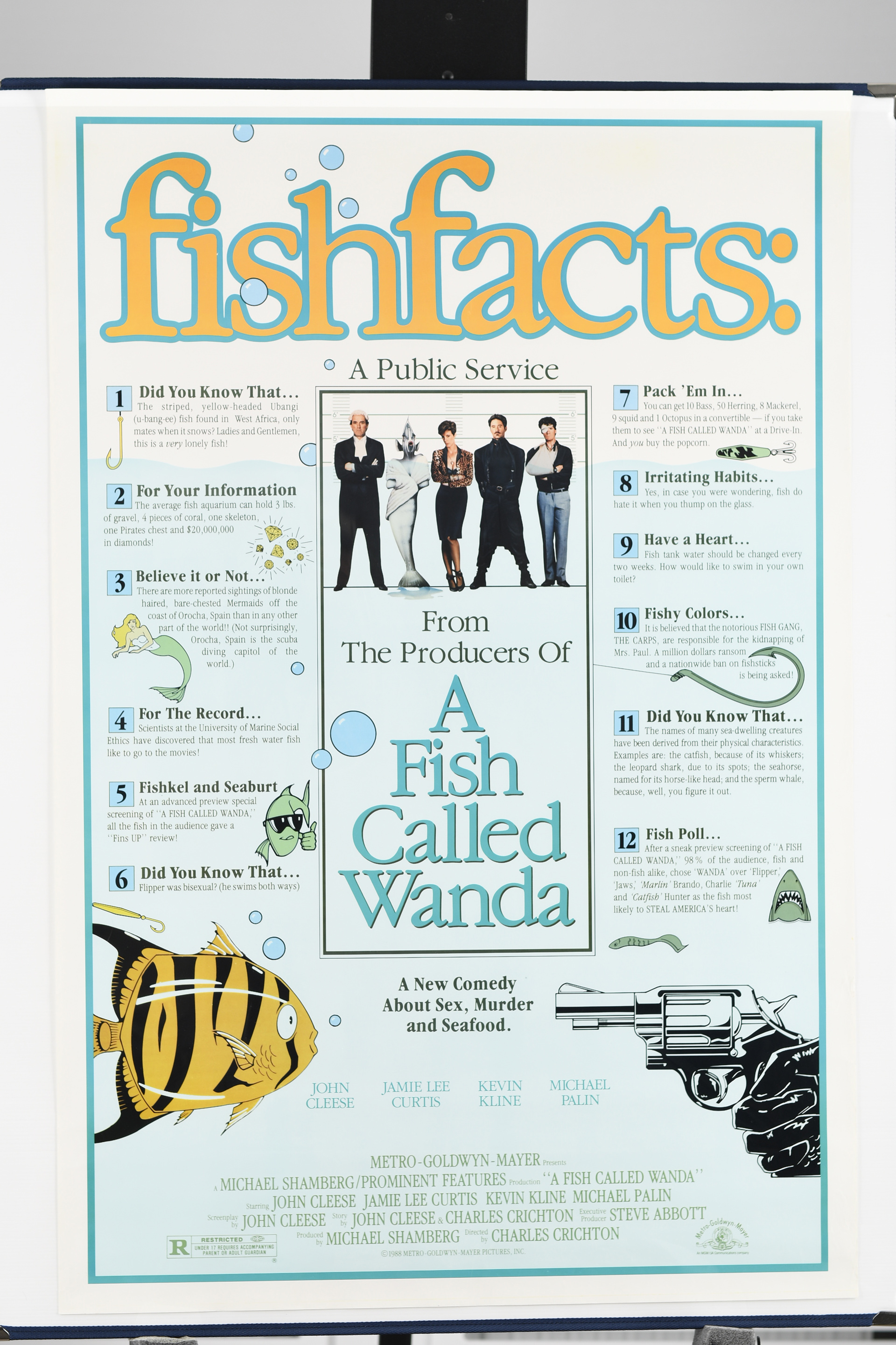 Original Film Poster ""A Fish Called Wanda""