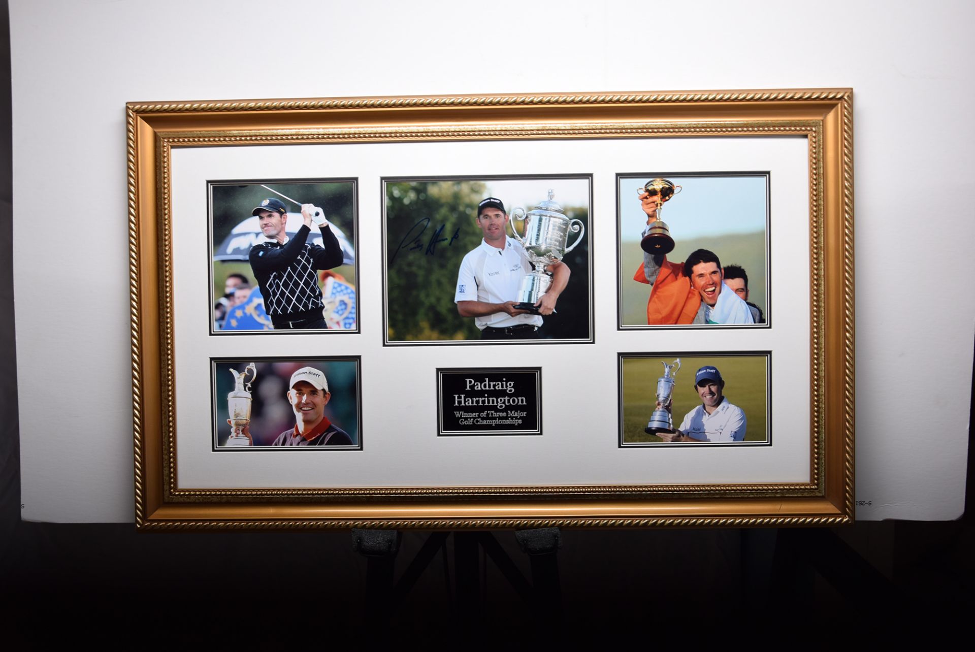 PADRAIG HARRINGTON original signature presentation.