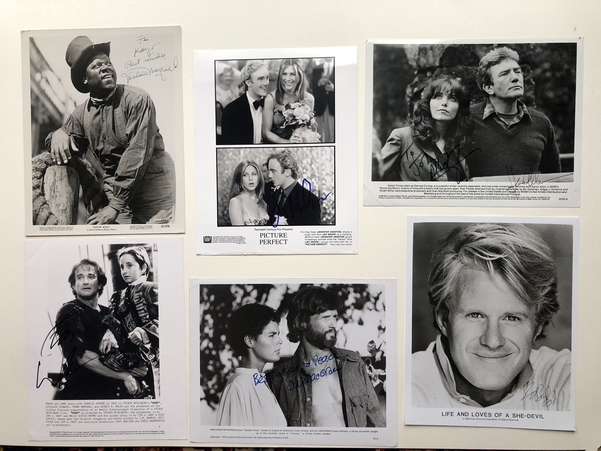 SCREEN ACTORS; Robin Williams, William Warfield, Ali MacGraw, Ed Begley Jnr & more