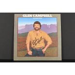 GLEN CAMPBELL Signed album Cover