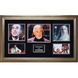 CHRISTOPHER LEE original signature presentation.