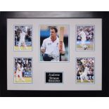 ANDREW STRAUSS framed original signature presentation