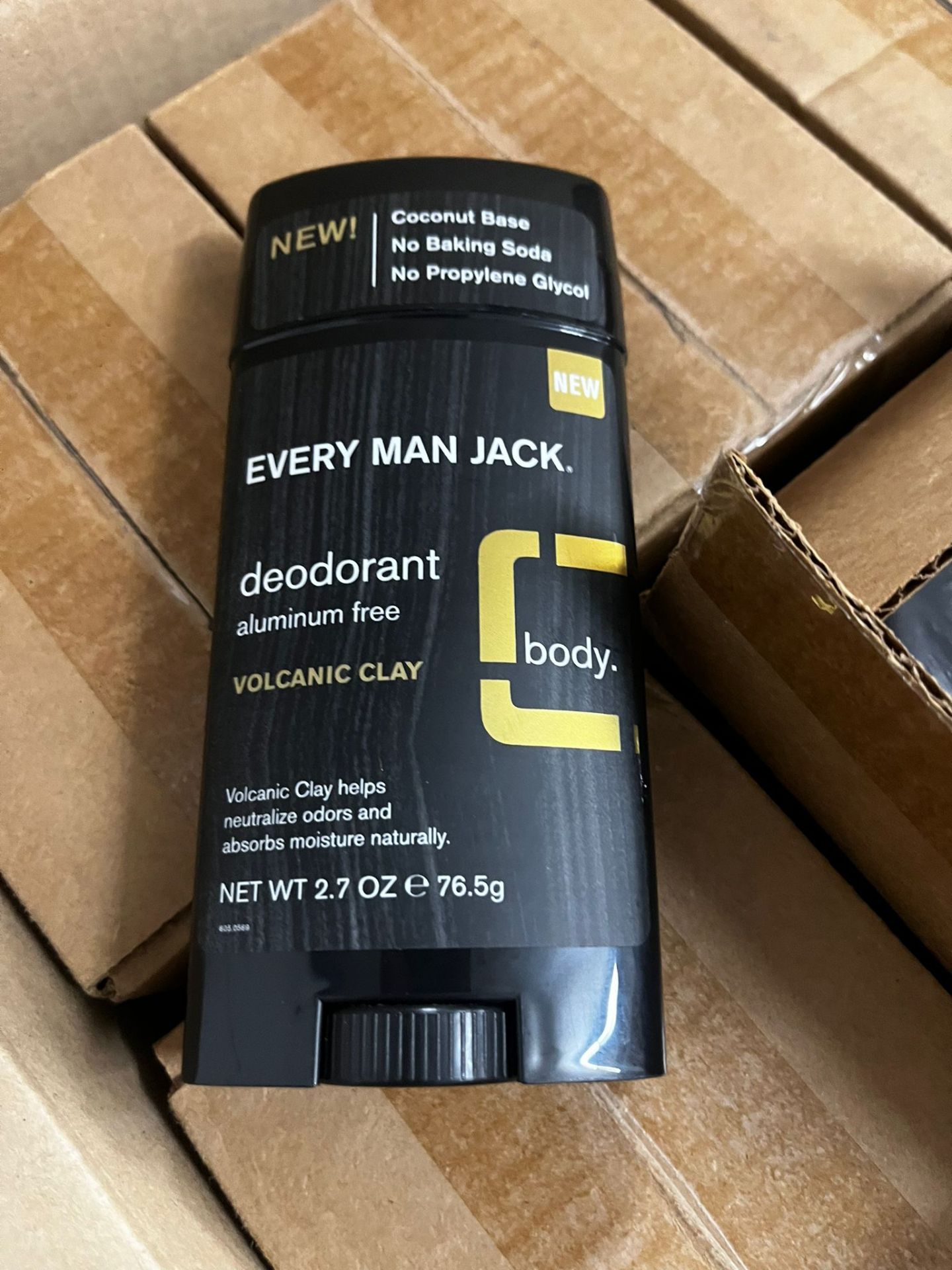 Every Man Jack Volcanic Clay Deodorant x 108, Est Retail Value £1350