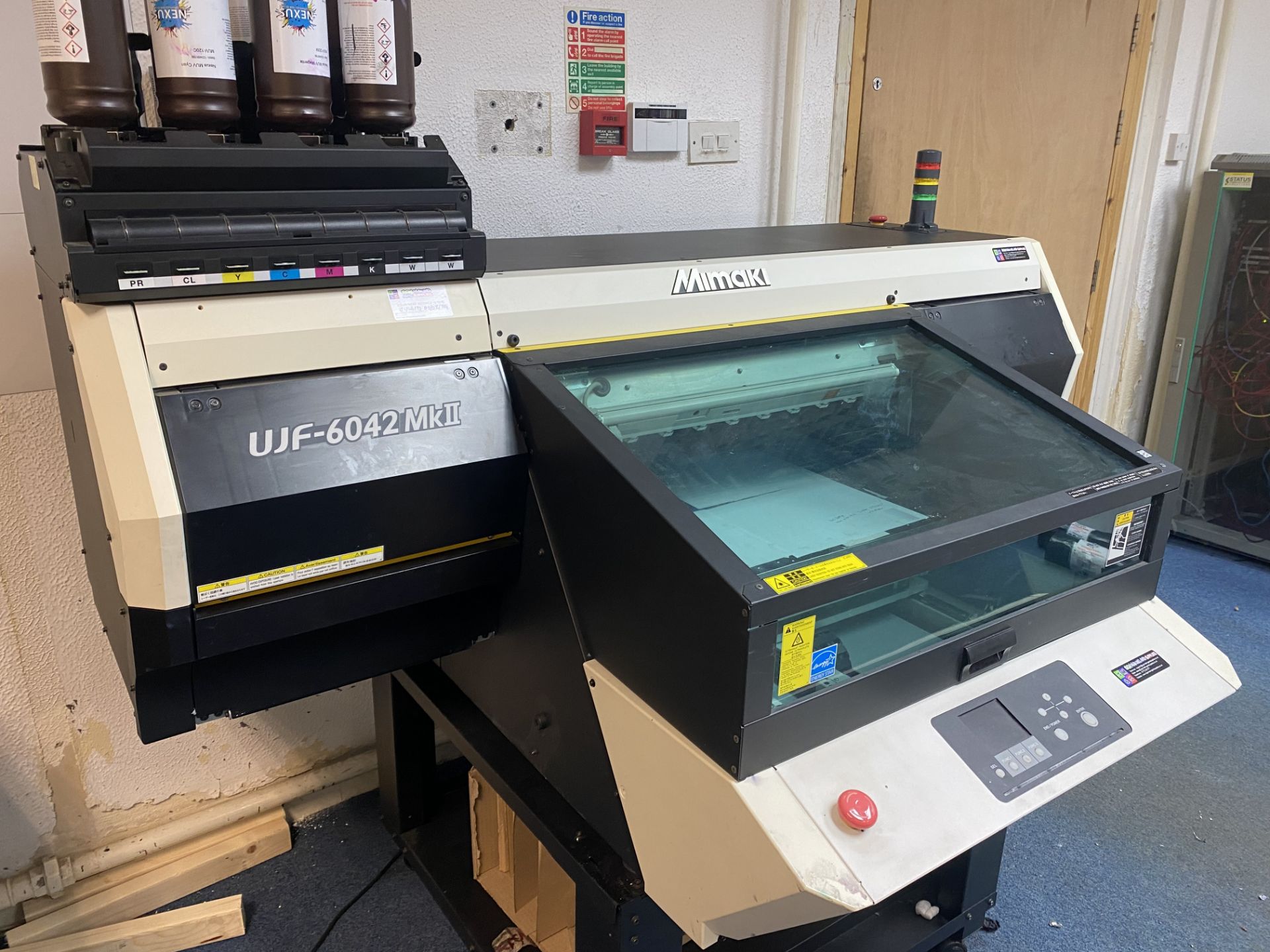 (R37) Mimaki UJF 60-42 Mk2 UV Flatbed LED UV A2 Direct To Product Printer - Bild 3 aus 3