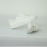 Job Lot Women's White Casual Trendy Lace Up Trainers