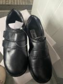 5 x Boys Lambretta Shoes Double Velcro Strap Size 12 Brand New Black RRP £40 p/pair