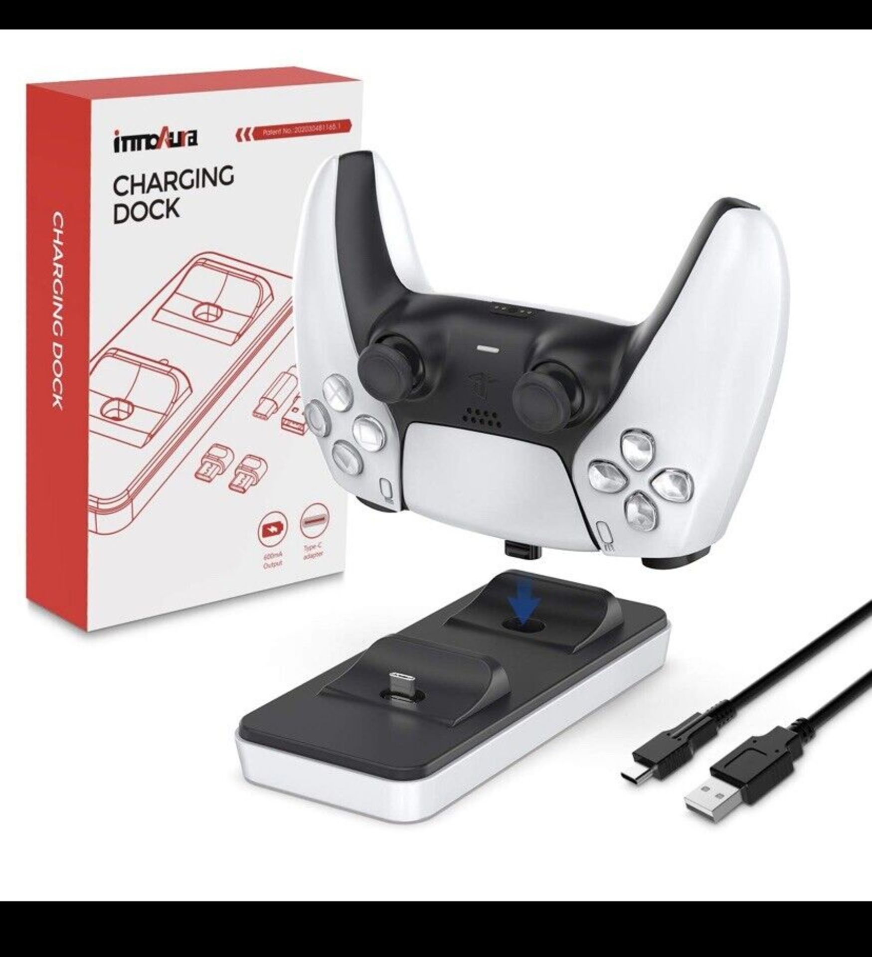 5 x PS5 Controller Charger, InnoAura Charging Dock For PlayStation 5 DualSense Controller - Image 2 of 2