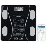 Exeton Smart Bluetooth Body Weighing Scale, Body Fat Scale, BMI Weighing Scales