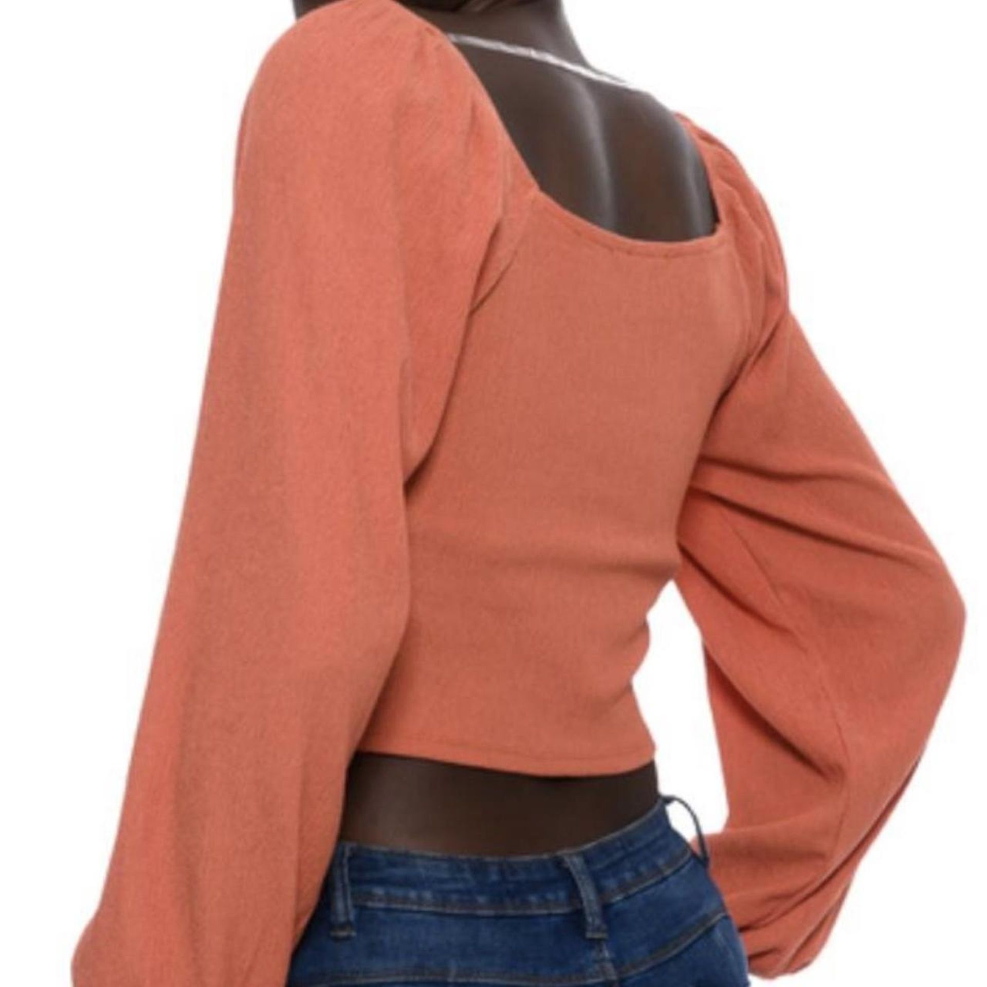 Women's Orange Blouse - Bild 3 aus 3