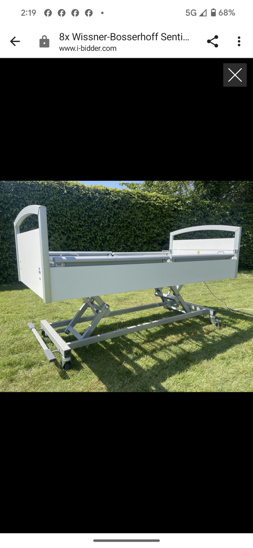 1 x Wissner Bosserhof Sentida 6 Fully Electric Hospital Bed With Mattress - Image 3 of 5