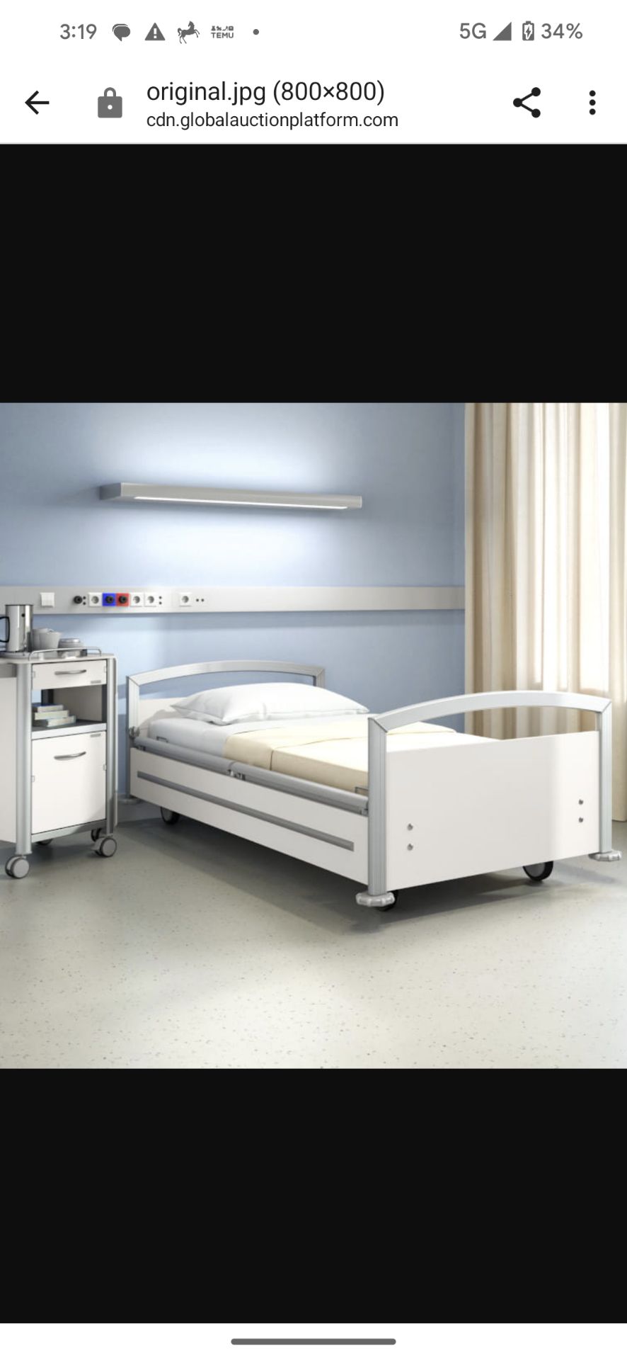 1 x Wissner Bosserhof Sentida 6 Fully Electric Hospital Bed With Mattress - Bild 2 aus 7