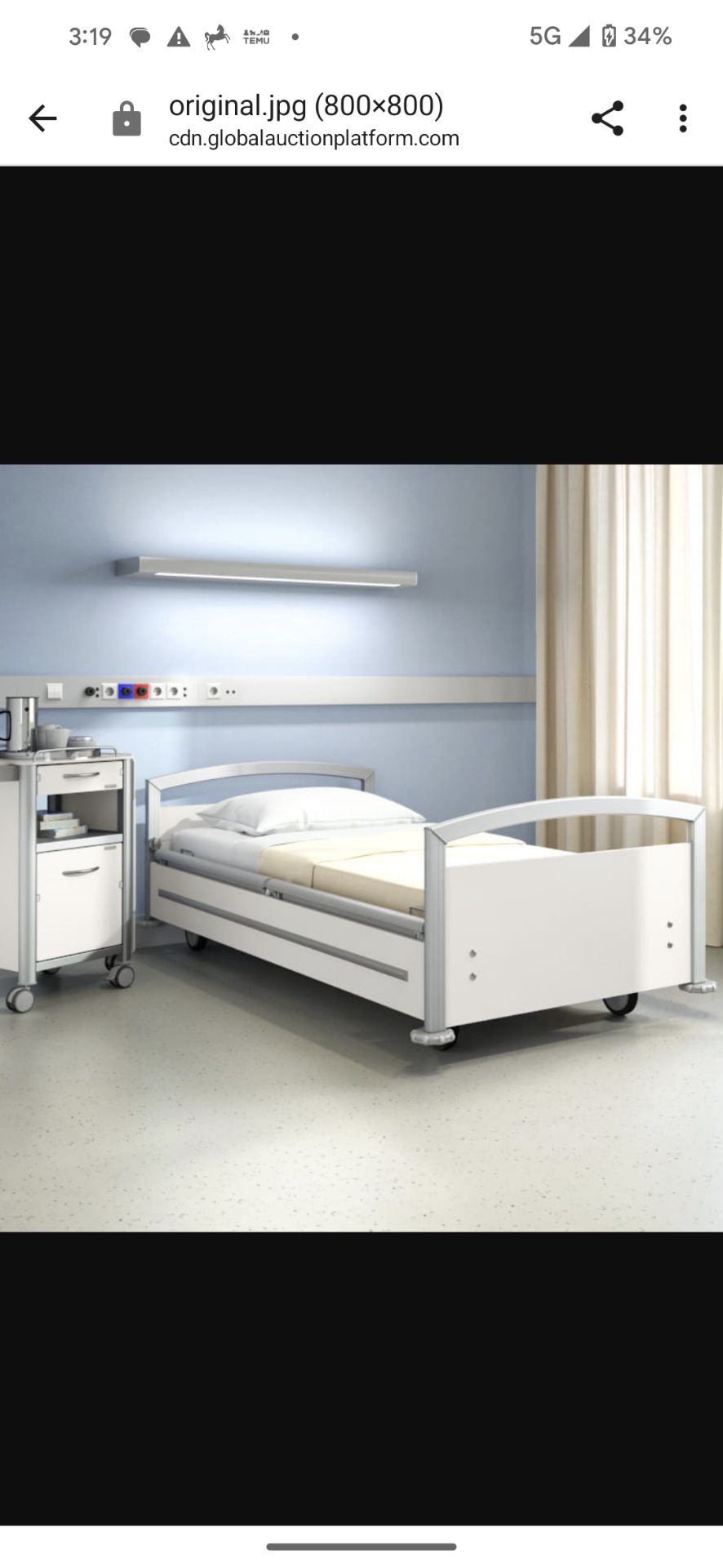 1 x Wissner Bosserhof Sentida 6 Fully Electric Hospital Bed With Mattress - Bild 2 aus 4