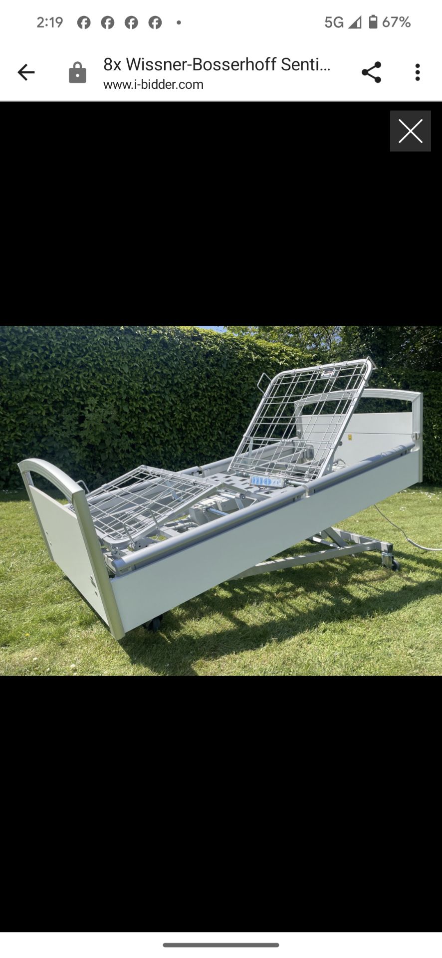 1 x Wissner Bosserhof Sentida 6 Fully Electric Hospital Bed With Mattress - Image 6 of 7