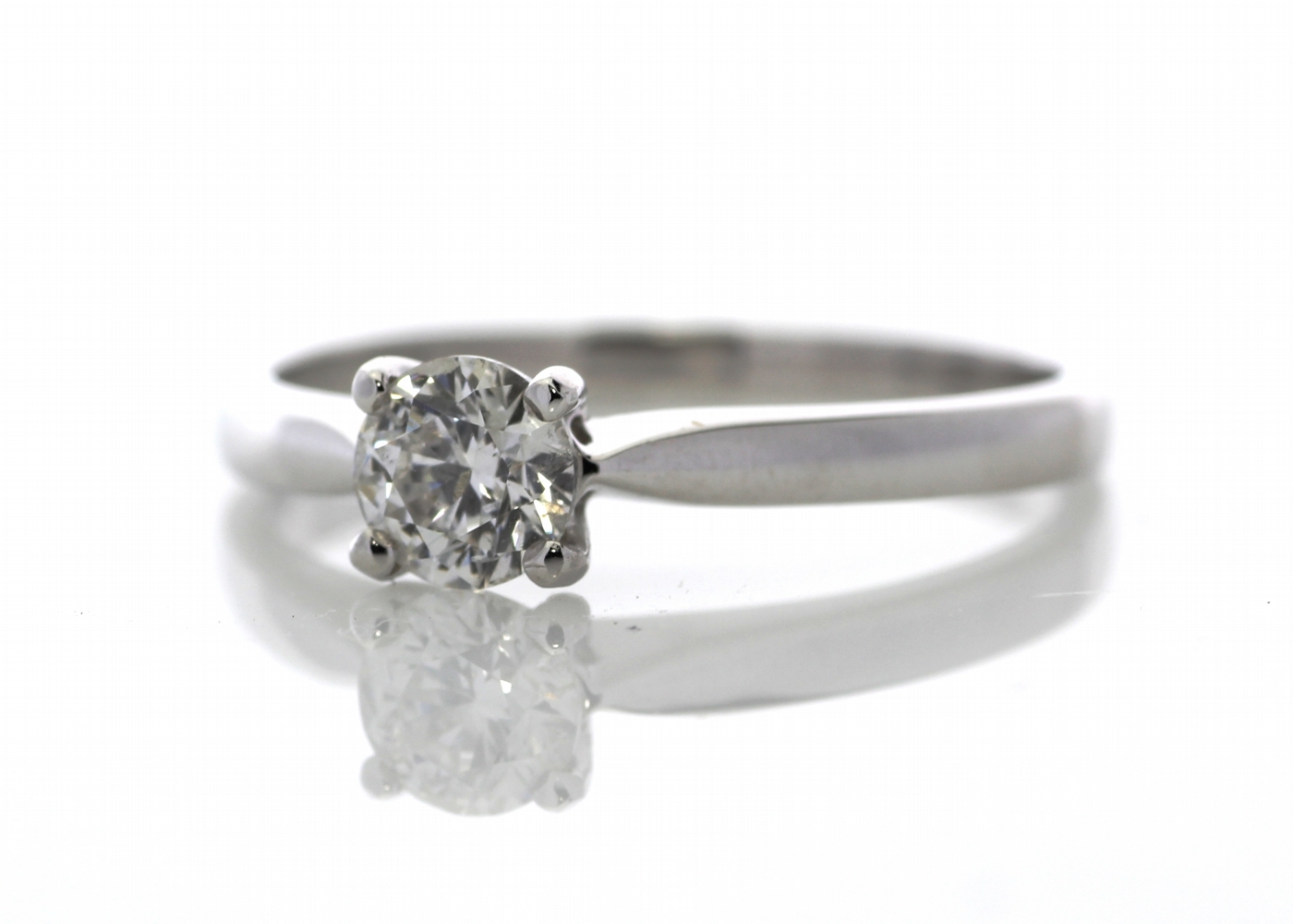 18ct White Gold Solitaire Diamond Ring 0.50 Carats - Image 2 of 7