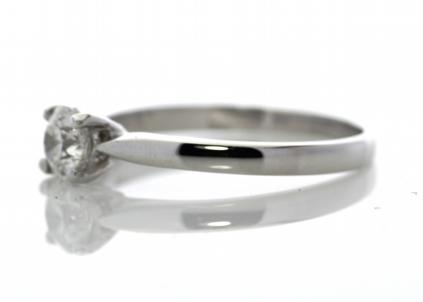 18ct White Gold Solitaire Diamond Ring 0.50 Carats - Image 4 of 7