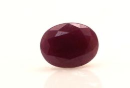 Loose Oval Ruby 2.55 Carats