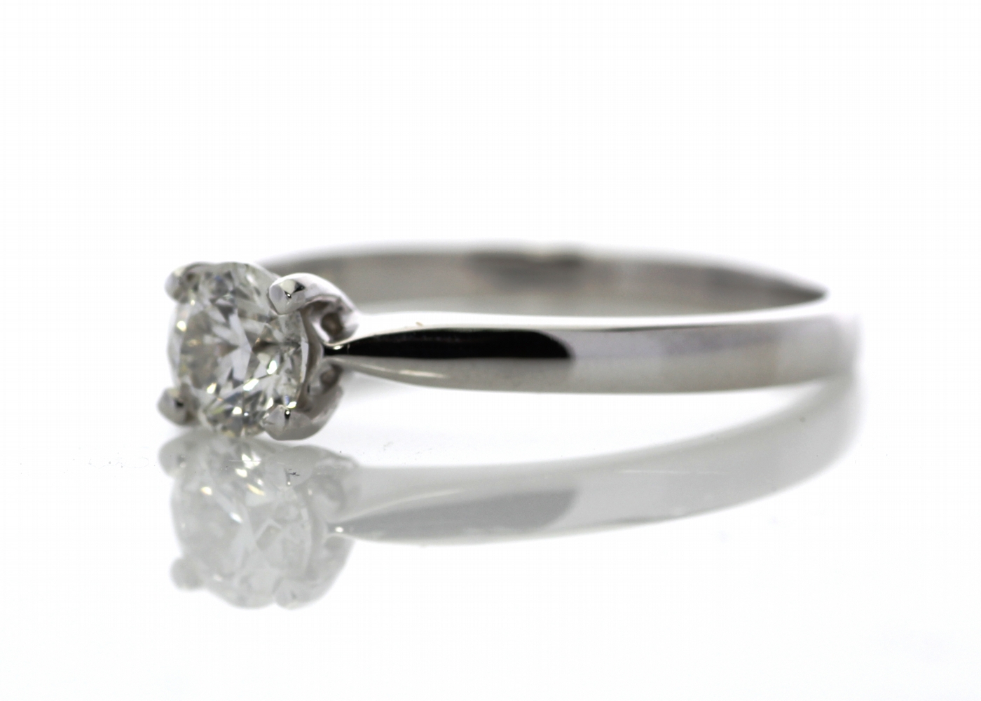 18ct White Gold Solitaire Diamond Ring 0.50 Carats - Image 3 of 7