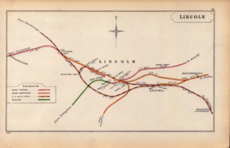 Lincoln Greetwell Washingborough Antique Railway Junction Map-41.