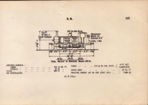 Southern Railway “A1/X Class” Locomotive Detailed Diagram 85 Year Old.