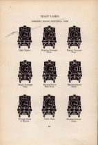 Train Lamps Clearing House Universal Code Antique Book Plate.