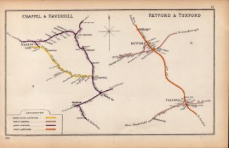 Retford, Tuxford, Boughton Antique Railway Junction Diagram Map-15.